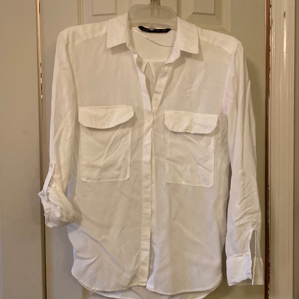 Cream Zara blouse